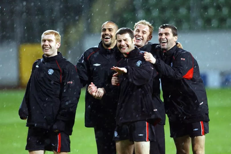 Veron was all smiles when it came to playing alongside Paul Scholes