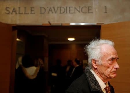 Pierre Le Guennec leaves the courthouse after his appeal trial in the Le Guennec-Picasso case in Aix en Provence, southeastern France, December 16, 2016. REUTERS/Jean-Paul Pelissier