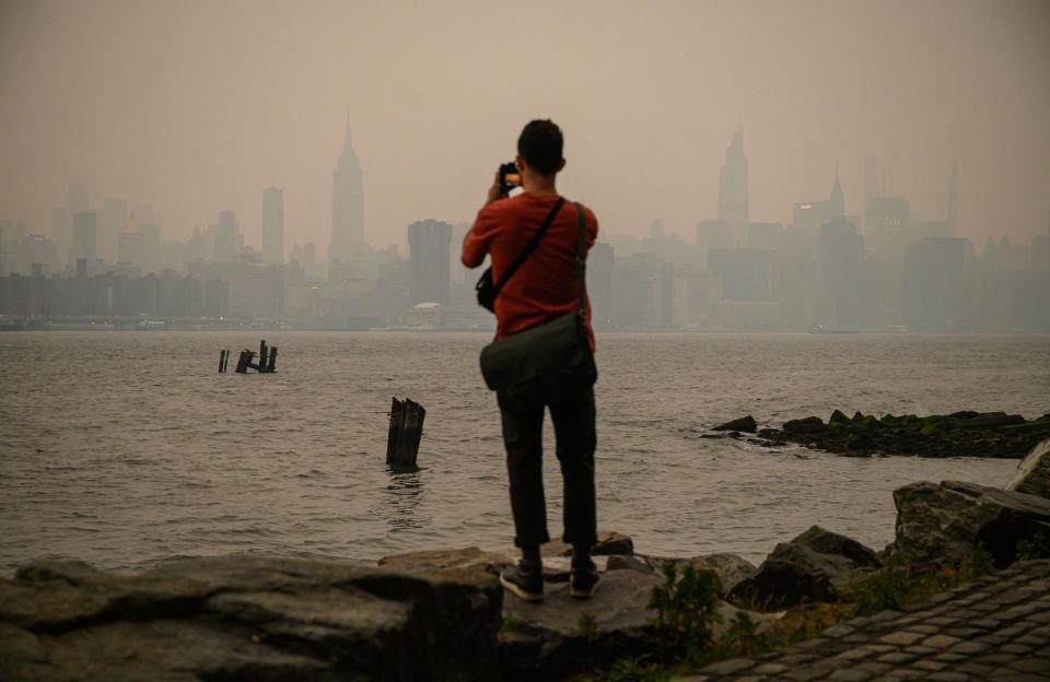 Vue de Jersey City le mercredi 7 juin 2023