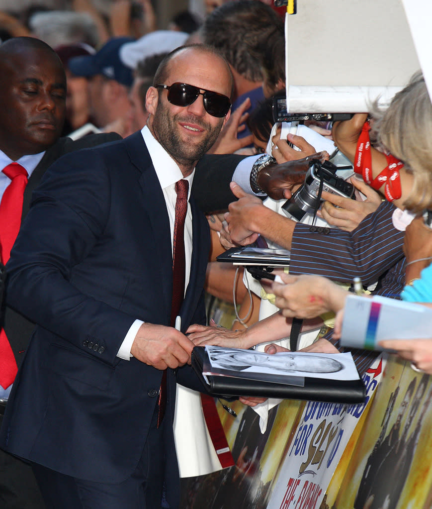 The Expendables UK Premiere 2010 Jason Statham