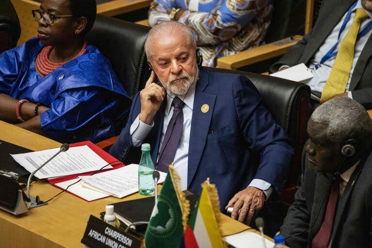 El presidente brasileño Luiz Inácio Lula da Silva asistió a la 37a Sesión Ordinaria de la Asamblea de la Unión Africana (UA) en la sede de la UA en Addis Abeba
(Michele Spatari / AFP)
