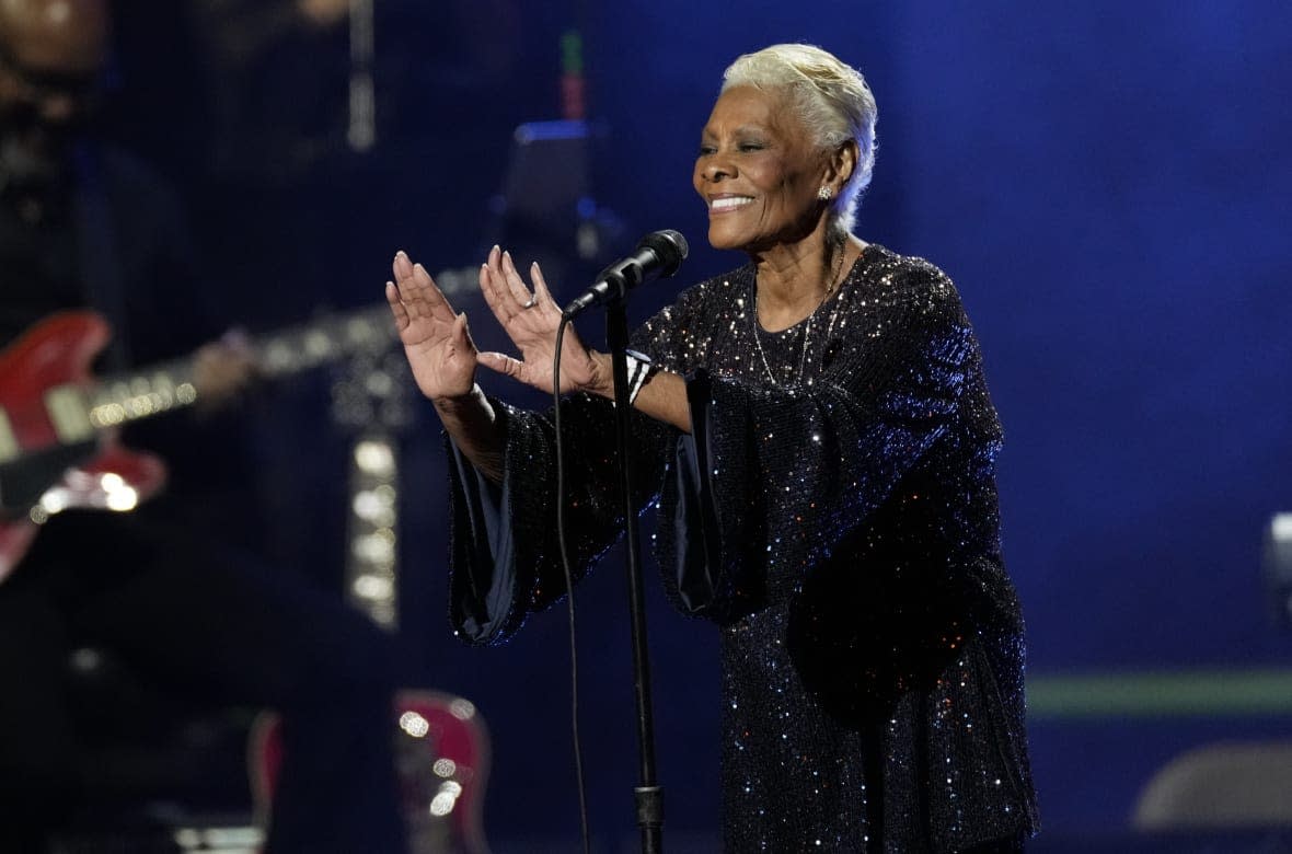 Dionne Warwick performs on Feb. 3, 2023 at MusiCares Person of the Year honoring Berry Gordy and Smokey Robinson at the Los Angeles Convention Center. (AP Photo/Chris Pizzello)
