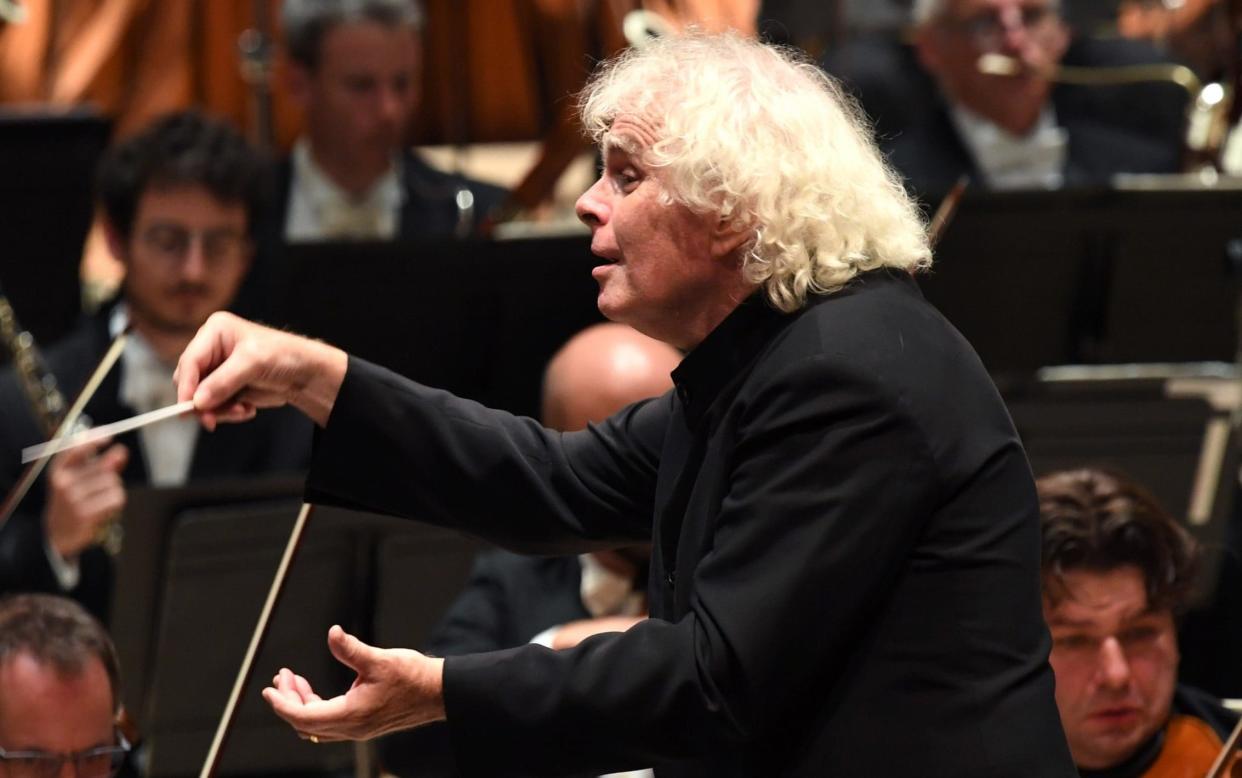 Simon Rattle conducts the LSO at the Barbican - Doug Peters/PA Wire