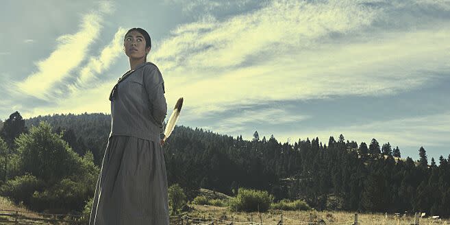 aminah nieves as teonna in 1923 streaming on paramount 2022 photo credit james minchin iiiparamount