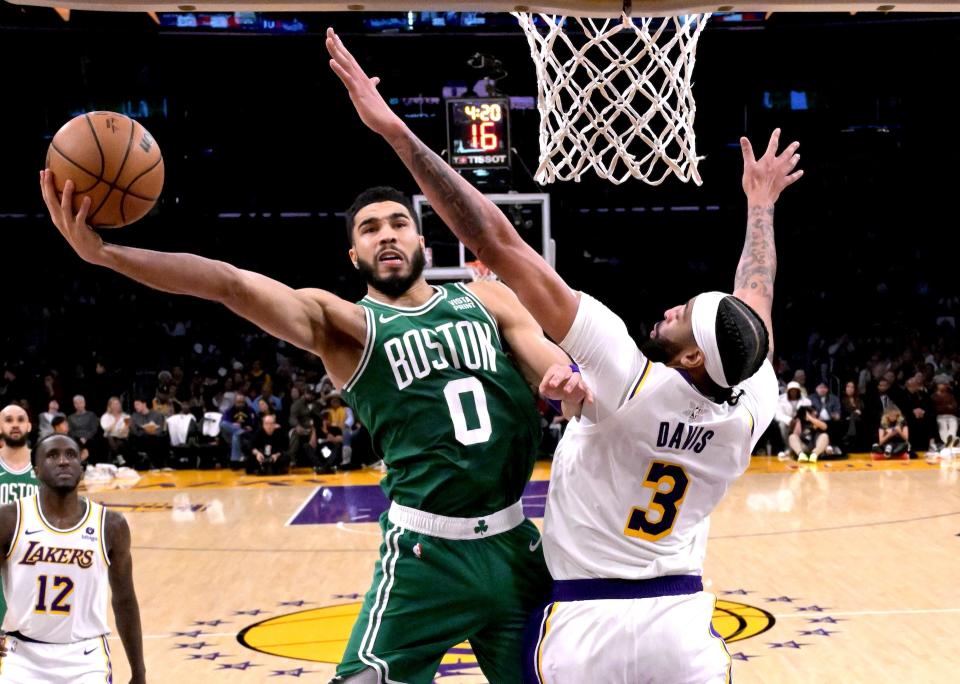 The Celtics beat the Lakers, 126-115, on Christmas. (Jayne Kamin-Oncea/Getty Images)