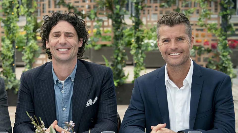 MKR judge Colin Fassnidge with Pete Evans 