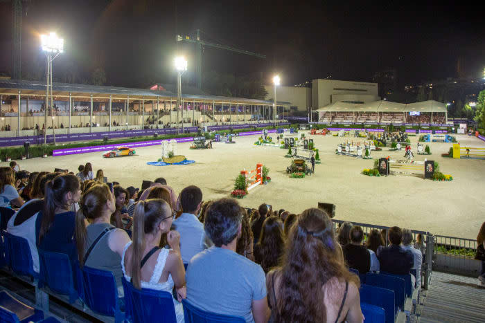 Ambiente en la pista olímpica