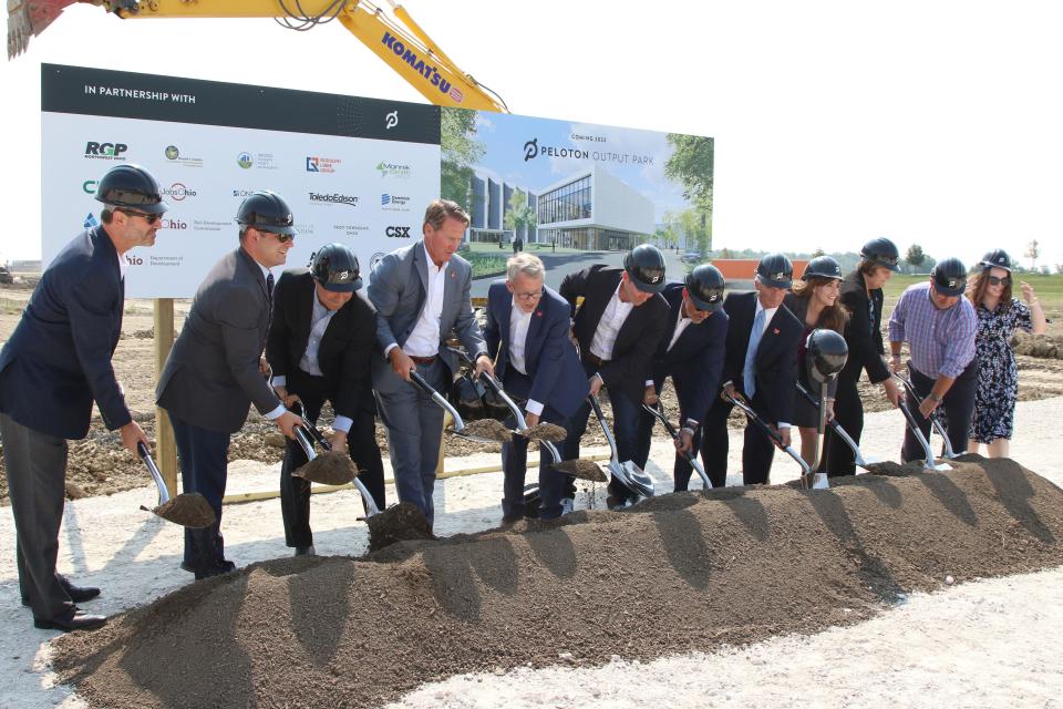 In August 2021, dignitaries participated in a groundbreaking ceremony for a new Peloton factory. In February, Peloton said it was canceling plans to build the factory due to the company's financial struggles.