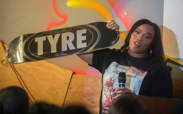 Tyre Nichols Who Memphis Police Brutally Beat To Death Honored At Sacramento Skate Shop