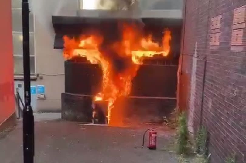 Burning fridge