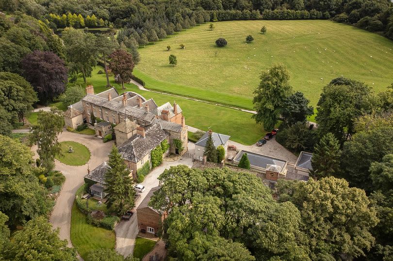 General view of the Grade II listed Hopton Hall in the Peak District National Park