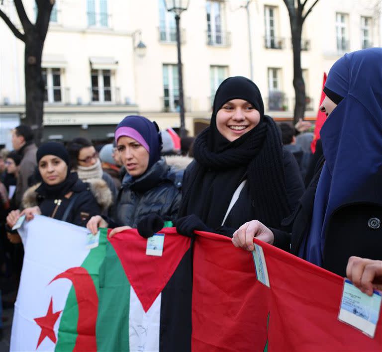 Marcha contra la islamofobia en París 