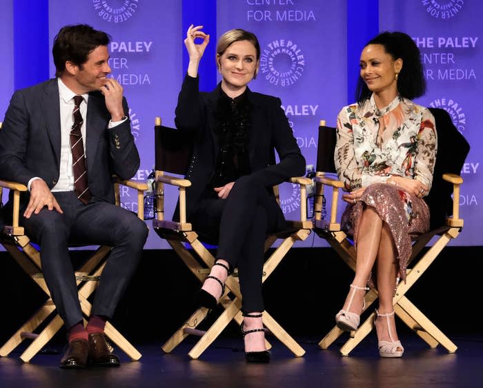 James Marsden, Evan Rachel Wood, Thandie Newton attend "Westworld" screening and panel at The Paleyfest in 2017