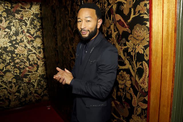 <p>Presley Ann/Getty Images</p> John Legend enjoyed his evening at L.A.'s Chateau Marmont Hotel