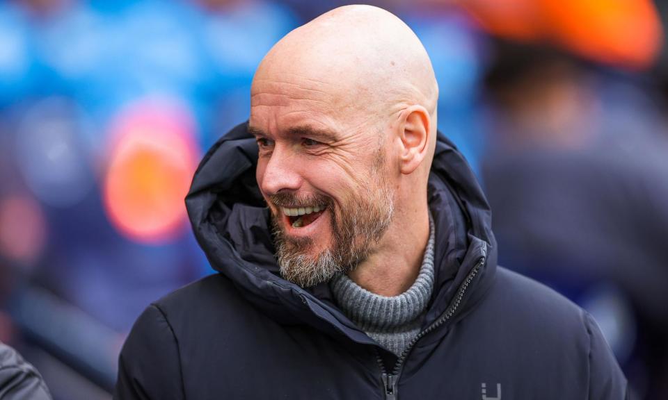 <span>Erik ten Hag’s <a class="link " href="https://sports.yahoo.com/soccer/teams/manchester-united/" data-i13n="sec:content-canvas;subsec:anchor_text;elm:context_link" data-ylk="slk:Manchester United;sec:content-canvas;subsec:anchor_text;elm:context_link;itc:0">Manchester United</a> team play at home to <a class="link " href="https://sports.yahoo.com/soccer/teams/everton/" data-i13n="sec:content-canvas;subsec:anchor_text;elm:context_link" data-ylk="slk:Everton;sec:content-canvas;subsec:anchor_text;elm:context_link;itc:0">Everton</a> on Saturday.</span><span>Photograph: Nigel Keene/ProSports/Rex/Shutterstock</span>