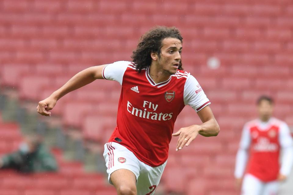 Guendouzi left out again on Wednesday. (Arsenal FC via Getty Images)