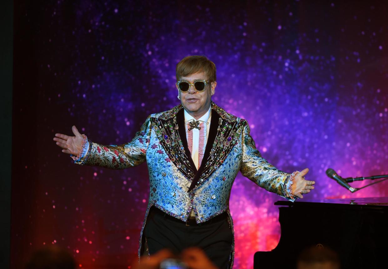 Charity first: Sir Elton reportedly donated a sum to his trust: AFP/Getty Images