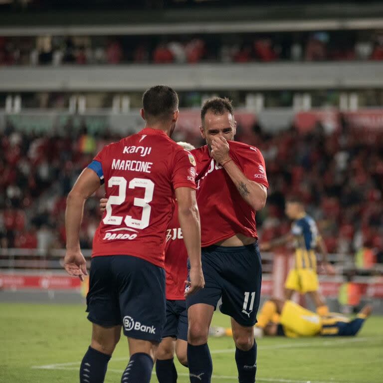 Marcone y Mancuello, los dos principales referentes del plantel de Independiente