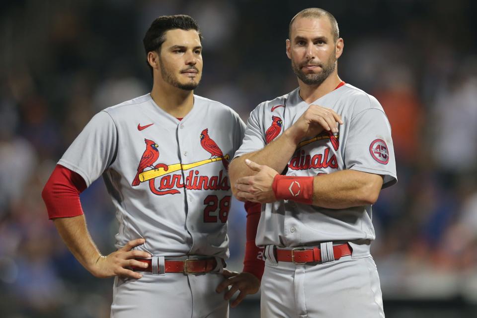 Cardinals third baseman Nolan Arenado and first baseman Paul Goldschmidt are both NL MVP candidates.