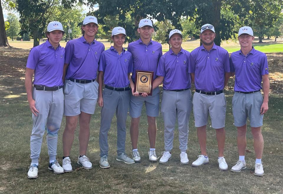 The Lexington Minutemen took home the 2024 Ohio Cardinal Conference boys golf championship on Thursday at Shelby Crossing.