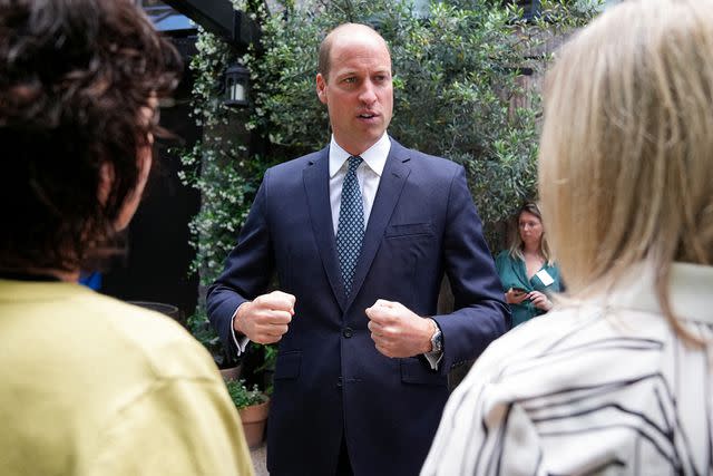 <p>MAJA SMIEJKOWSKA/POOL/AFP via Getty</p> Prince William at homelessness initiative Homewards in Lambeth, south London