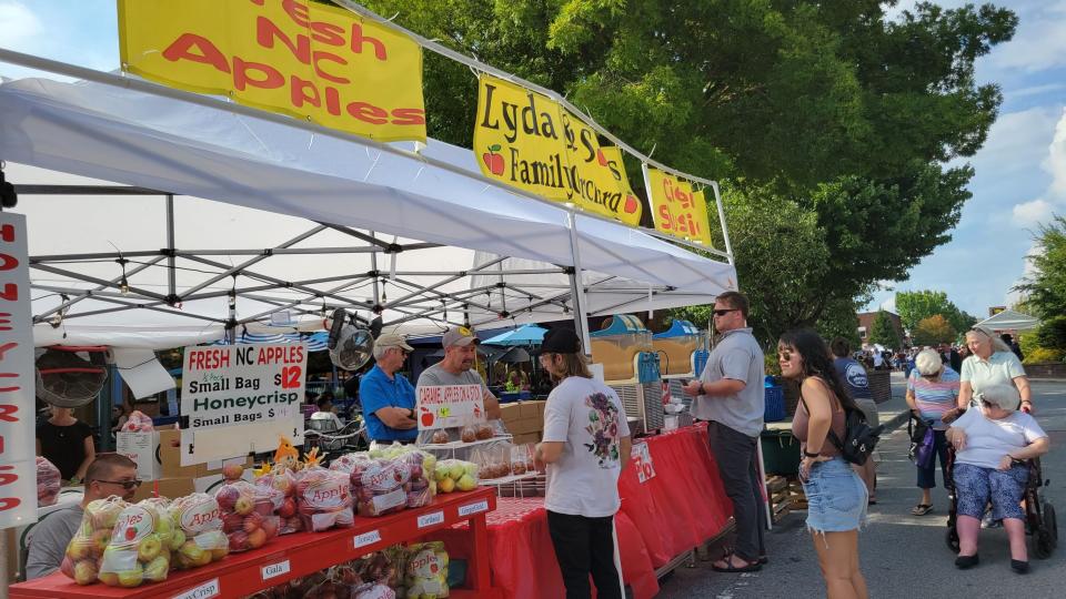 Scenes from the opening day of last year's N.C. Apple Festival in downtown Hendersonville.