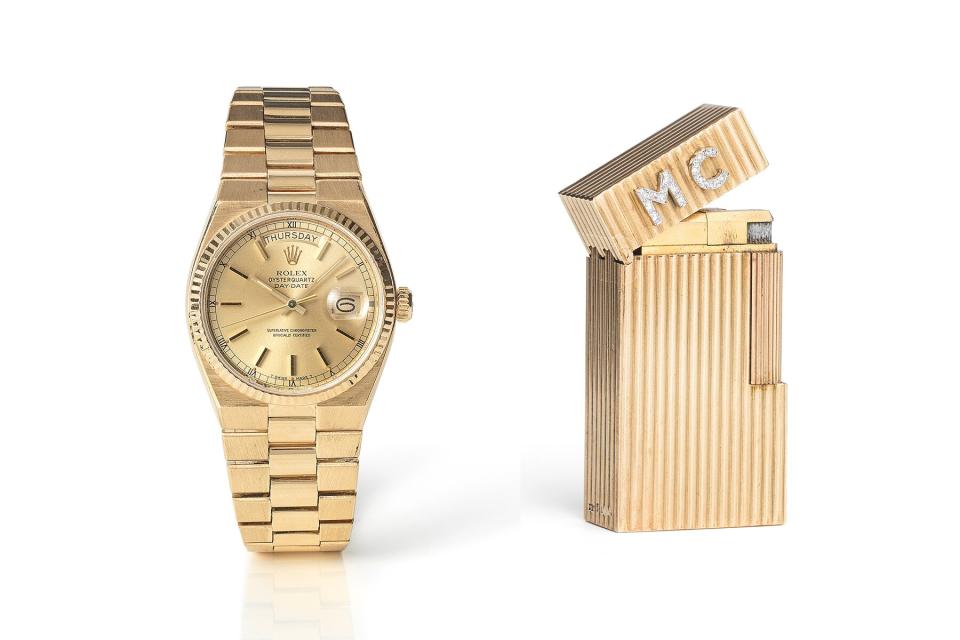 Sir Michael Caine's Rolex and Diamond-set lighter