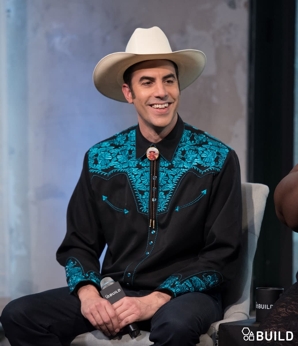 Sacha Baron Cohen and Gabourey Sidibe visits AOL Hq for Build on March 9, 2016 in New York. Photos by Noam Galai