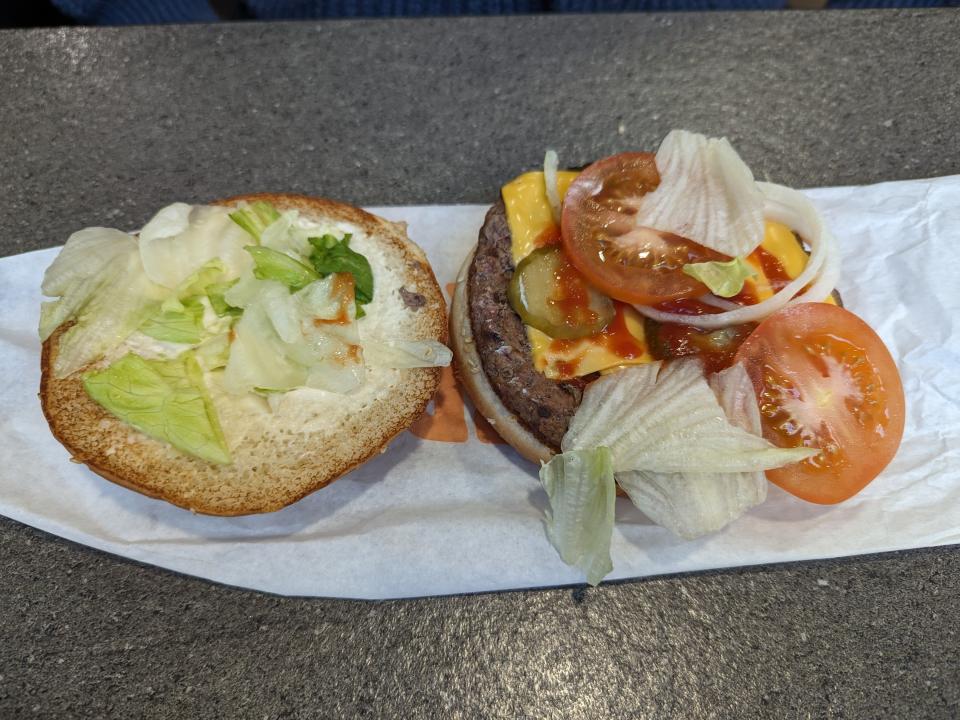 The Whopper Burger at Burger King in the UK