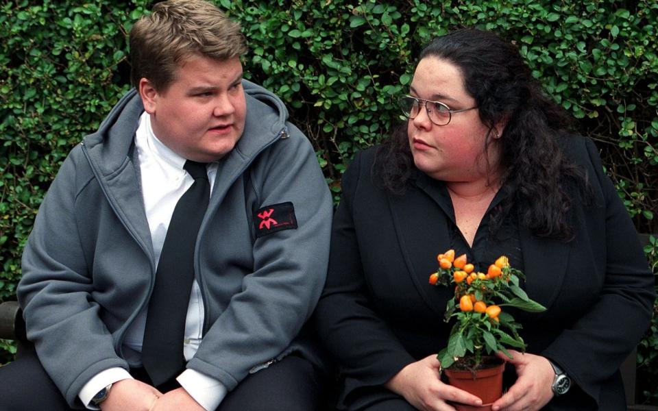 James Corden and Lisa Riley in Fat Friends - Shutterstock