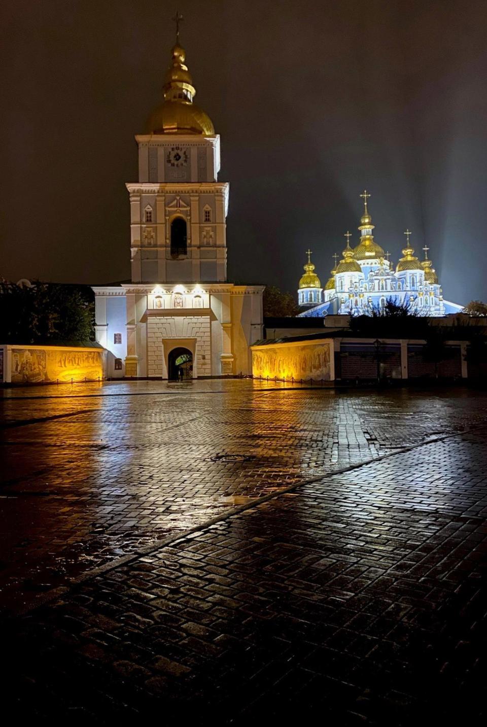 St. Michael of the Golden Domes Monastery, Kyiv, dates back to the mid-12th century. Much of the monastery and the cathedral was demolished by the Soviet Union in the 1930s and rebuilt following Ukrainian independence in 1991.