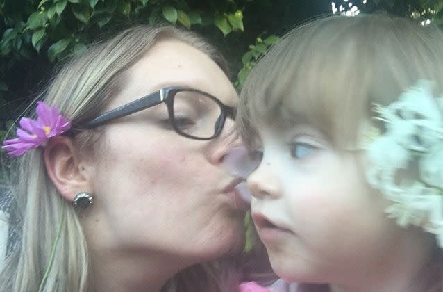 The family want Mrs Lucas to be around to see their two-year-old daughter Harley Quinn grow up. Picture: GoFundMe