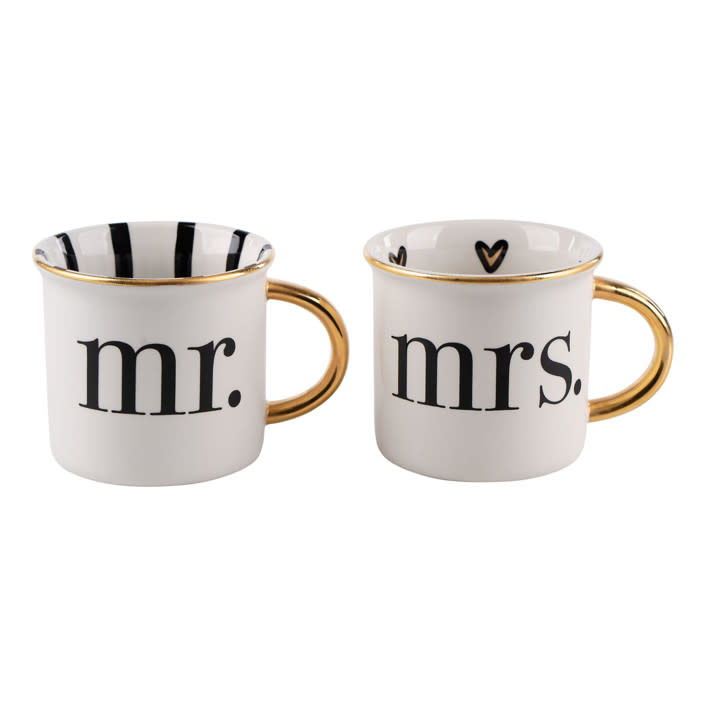 <p><a href="https://go.redirectingat.com?id=74968X1596630&url=https%3A%2F%2Fwww.minted.com%2Fproduct%2Fwedding-gifts%2FMIN-MLG-MWG%2Fgold-mr-mrs-mug&sref=https%3A%2F%2Fwww.townandcountrymag.com%2Fstyle%2Fhome-decor%2Fg37599279%2Fbest-wedding-gifts%2F" rel="nofollow noopener" target="_blank" data-ylk="slk:Shop Now;elm:context_link;itc:0;sec:content-canvas" class="link ">Shop Now</a></p><p>Gold Mr. & Mrs. Mug</p><p>minted.com</p><p>$100.00</p>