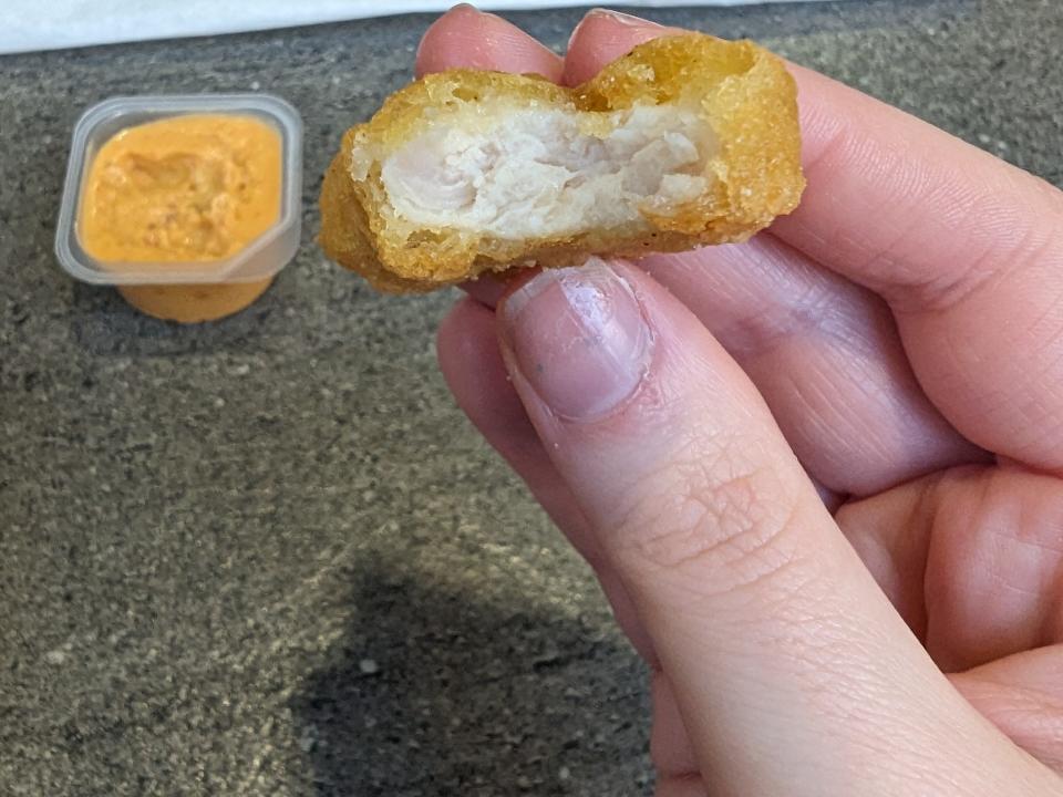 A chicken nugget from Burger King UK