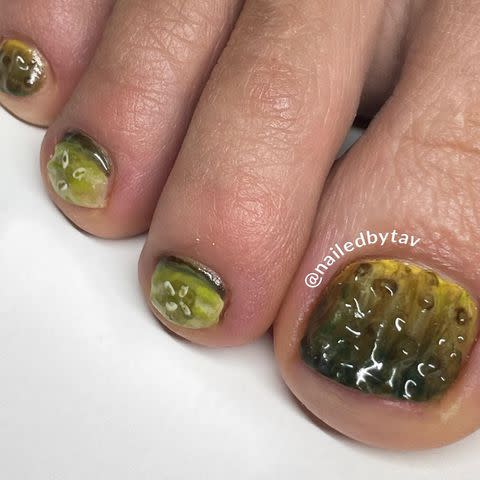 <p>nailedbytav/Instagram</p> Benny Blanco's nail art