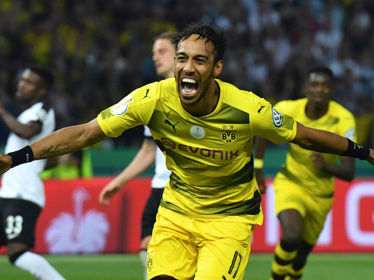Pierre-Emerick Aubameyang was linked to Liverpool earlier in the year: Getty