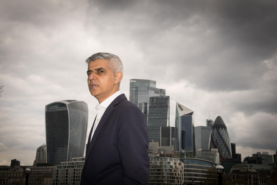 <p>The Mayor of London, Sadiq Khan near City Hall, London, where he called on Londoners to give him a firm mandate to push for more affordable rents in the capital. Picture date: Thurday April 29, 2021.</p>
