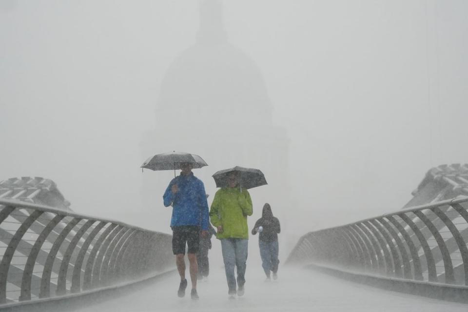 Stormy conditions are expected to return this evening (Victoria Jones/PA) (PA Wire)