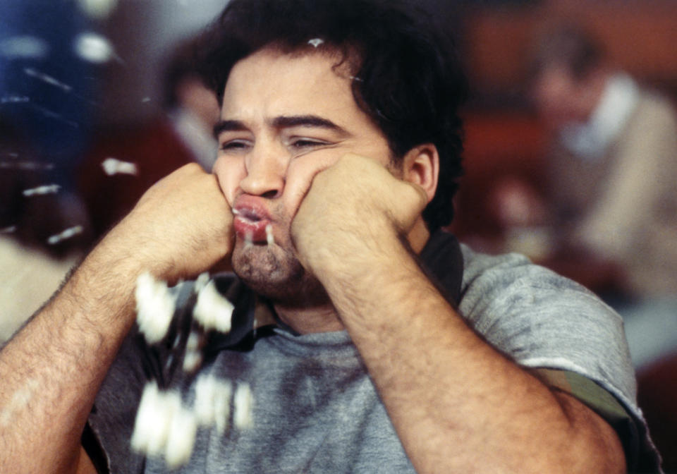 John Belushi in a scene from the movie Animal House. (Photo by Herbert Dorfman/Corbis via Getty Images)