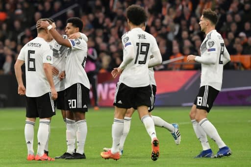 Germany grabbed a dramatic late win over the Netherlands on Sunday