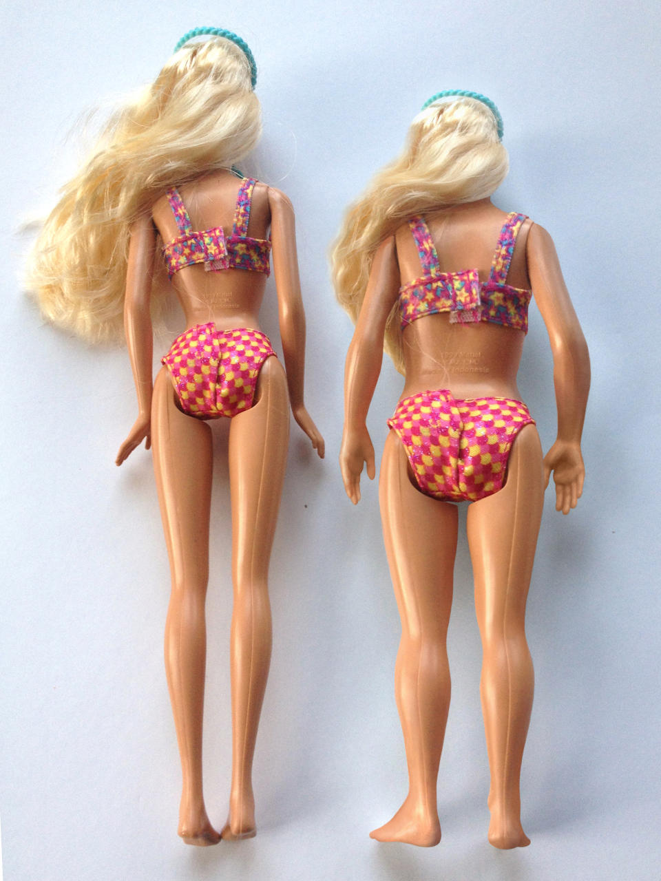 <div class="caption-credit">Photo by: Nickolay Lamm</div>Barbie at a human scale, Lamm said, would have the following unrealistic measurements: 69 inches tall with a 36-inch bust, an 18-inch waist, 33-inch hips, a 22-inch head circumference, and a 9-inch neck circumference.