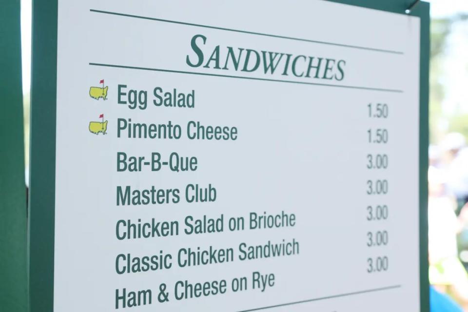 When you go to a live sporting event, you're bound to pay a fortune for food and drinks before you're stuck in a merchandise store and pressured into spending millions of dollars on shirts, bucket hats and umbrellas. But that's not necessarily the case at the Masters, which is taking place this weekend.