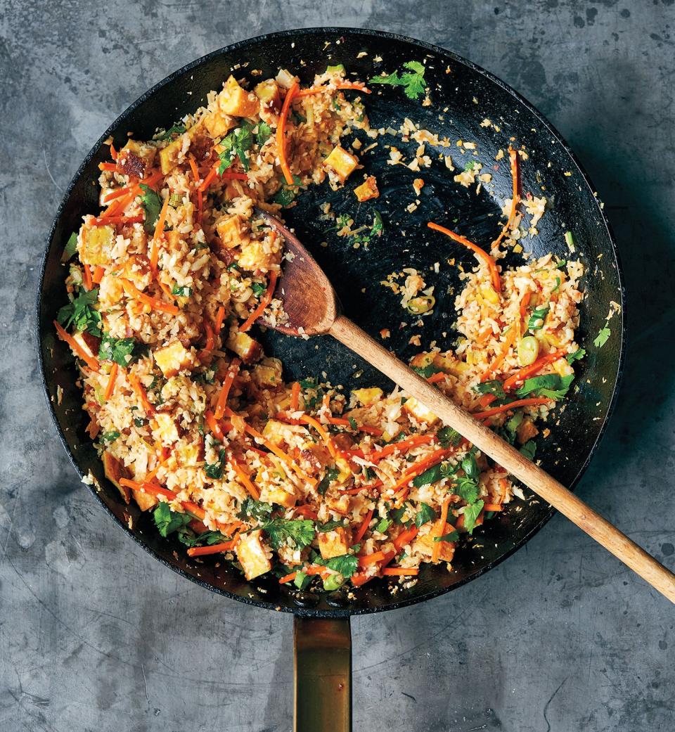 Cauliflower Fried “Rice” with Ginger and Soy