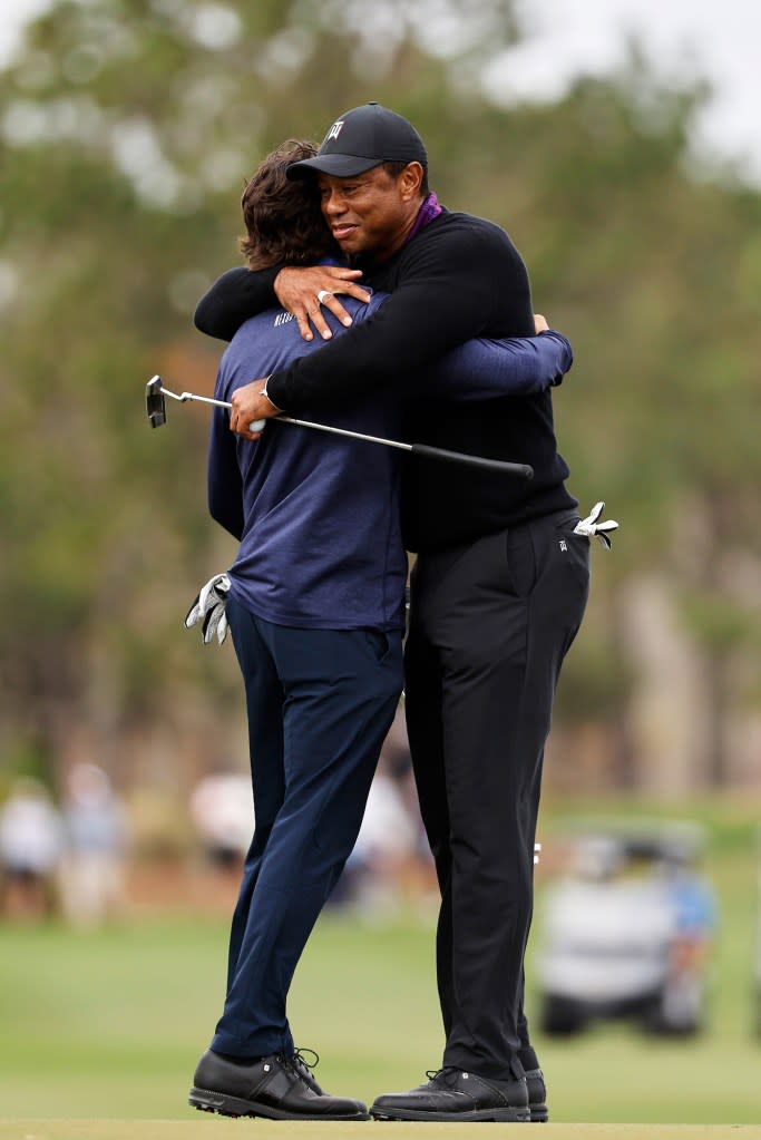 Tiger Woods is Joined by Son Charlie and Daughter Sam at the PNC Championship