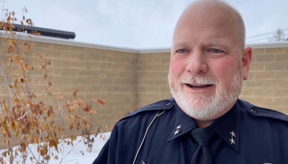 Moscow Police Chief James Fry speaks in a video statement about returning personal items to victims’ families (Moscow Police Department)