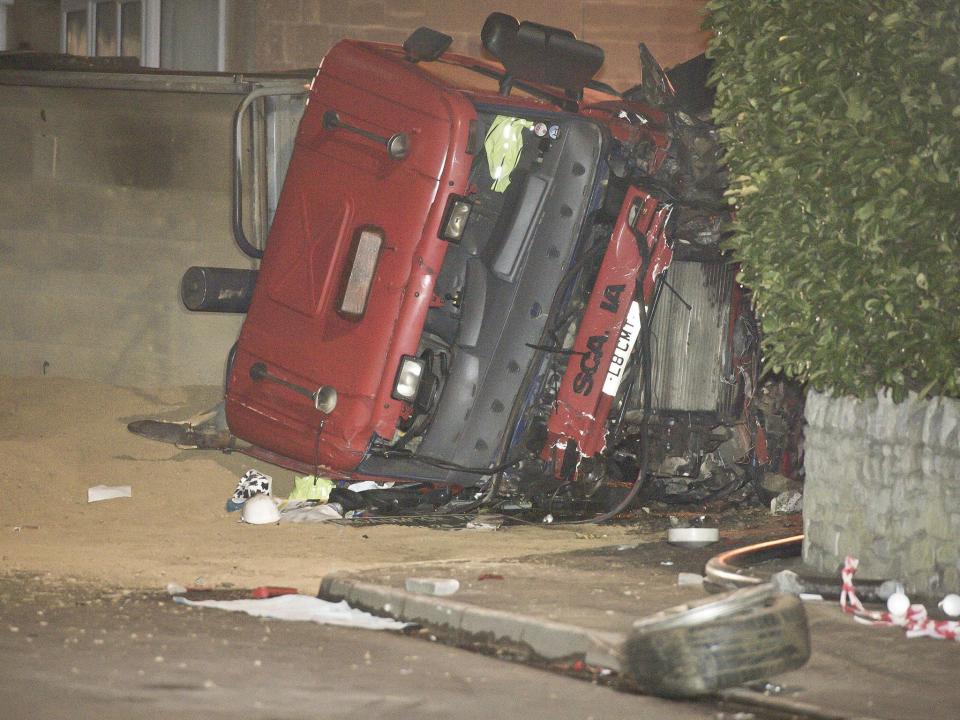 The 32-tonne tipper truck careered out of control down a hill in Bath, killing four people (PA Wire/PA Images)