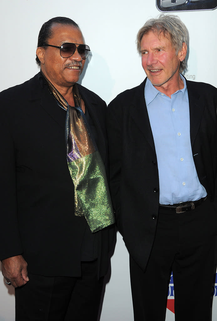 The Empire Strikes Back 30th Anniversary Charity Screening Event 2010 Billy Dee Williams Harrison Ford