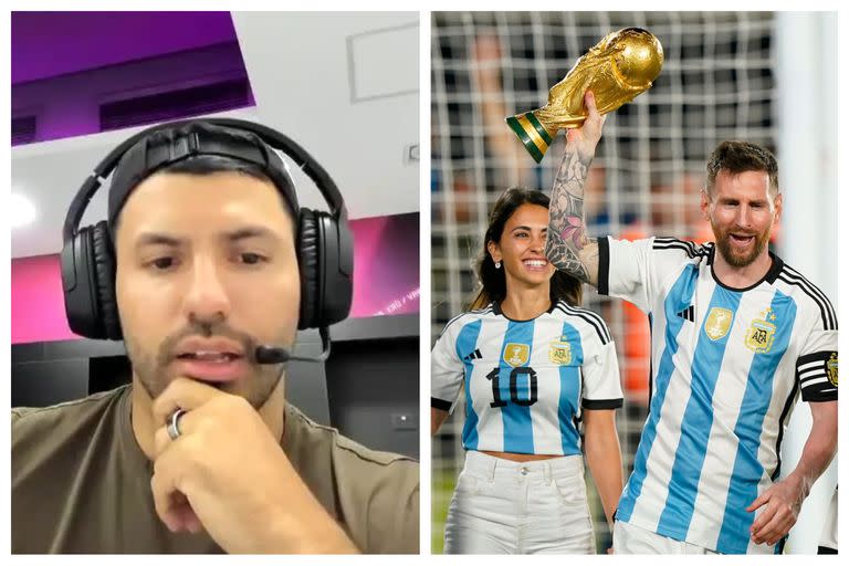 Aguero se refirió al fututo de Lionel Messi.