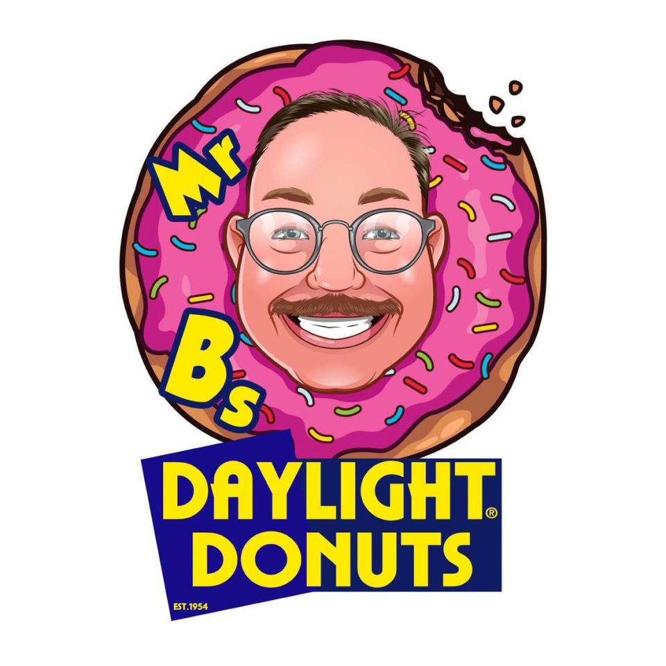 Jamey and Liz Blubaugh are keeping their day jobs as real estate brokers, but they’ve also opened Mr. Bs Daylight Donuts in Goddard. Courtesy illustration