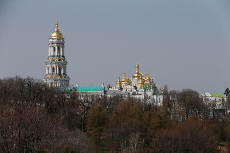 FILE PHOTO: A general view shows a bell tower and domes of the Kiev Pechersk Lavra monastery in Kiev, Ukraine, April 4, 2016. REUTERS/Valentyn Ogirenko/File Photo